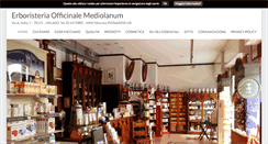 Desktop Screenshot of erboristeriamediolanum.com